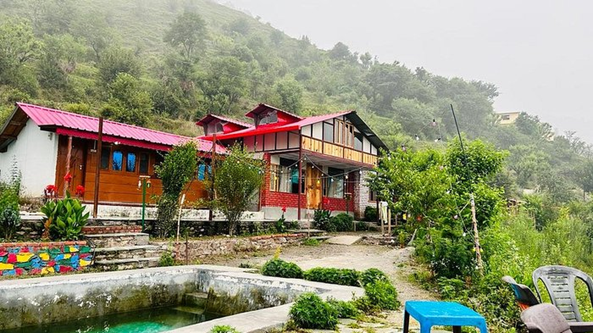 Rustic Garden Cafe and Organic Dining Area